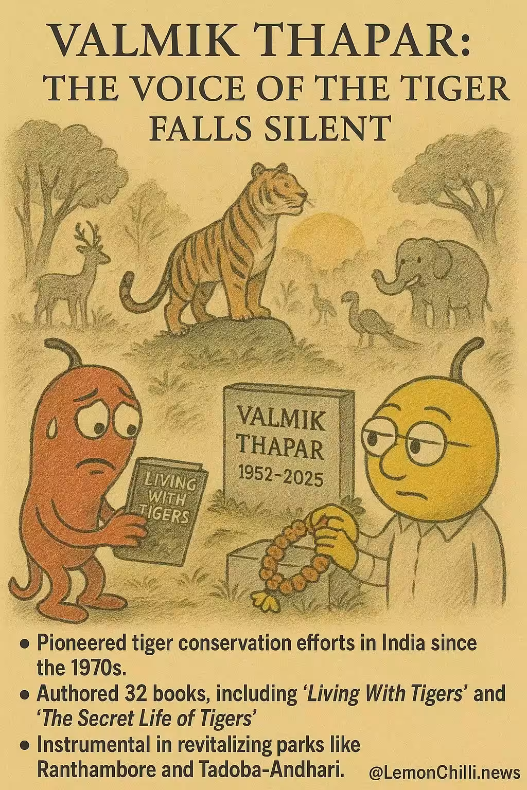 Valmik Thapar; the voice of the tiger falls silent