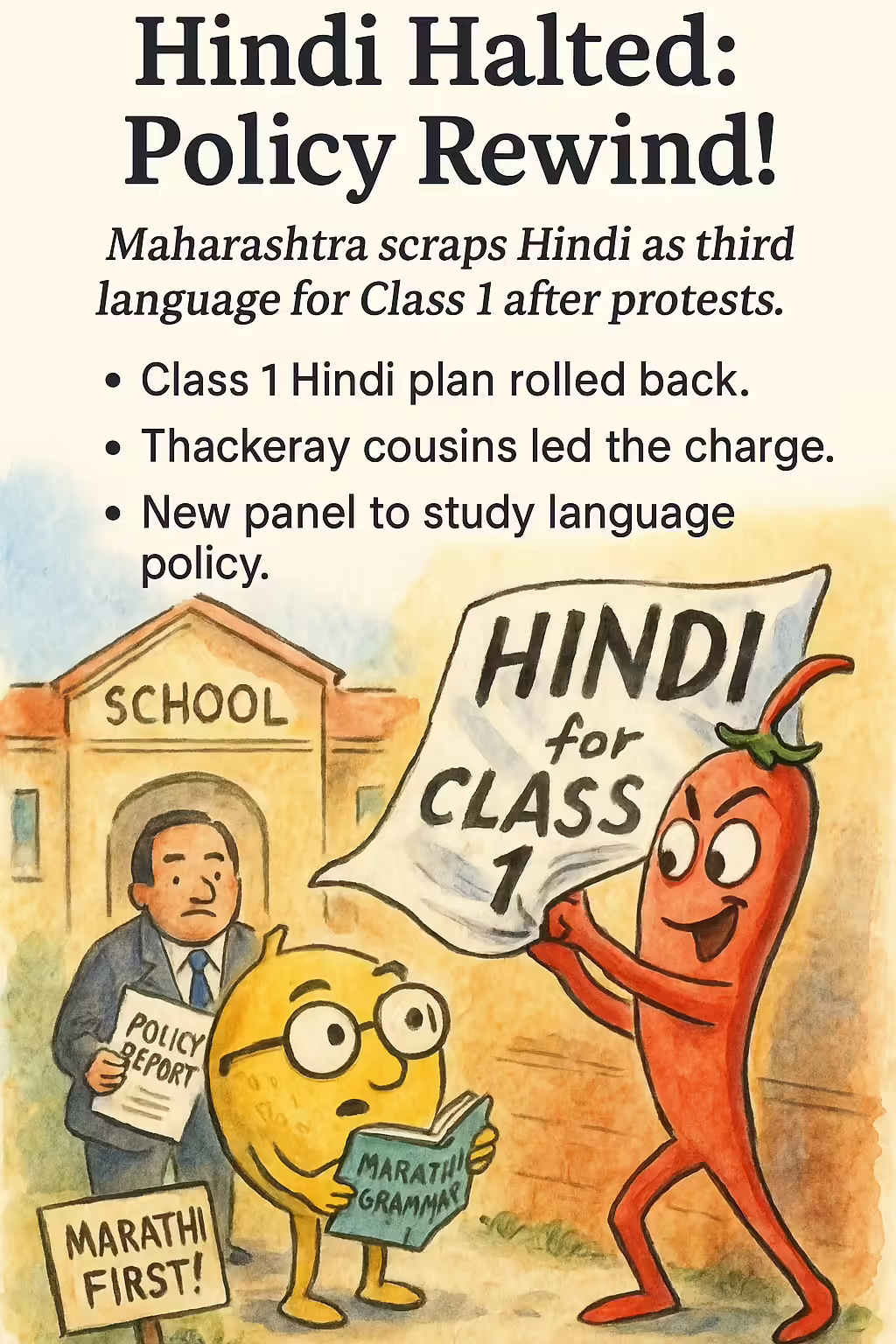 INACTIVE - Hindi Halted: Policy Rewind!