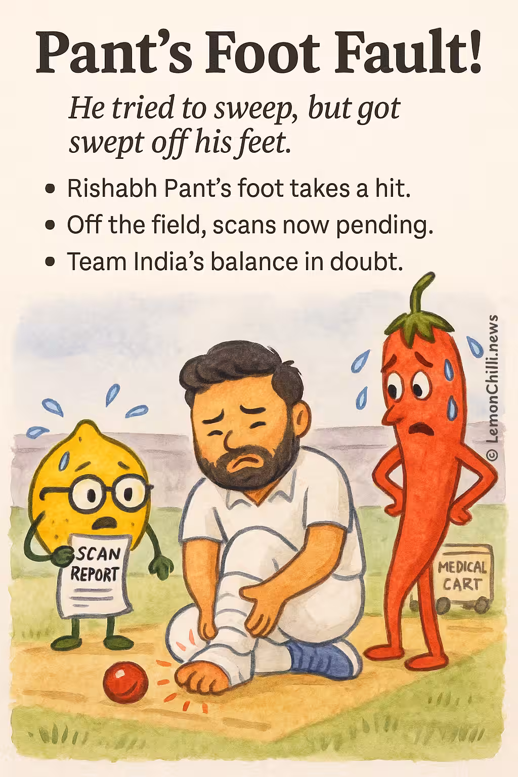 Pant's Foot Fault!