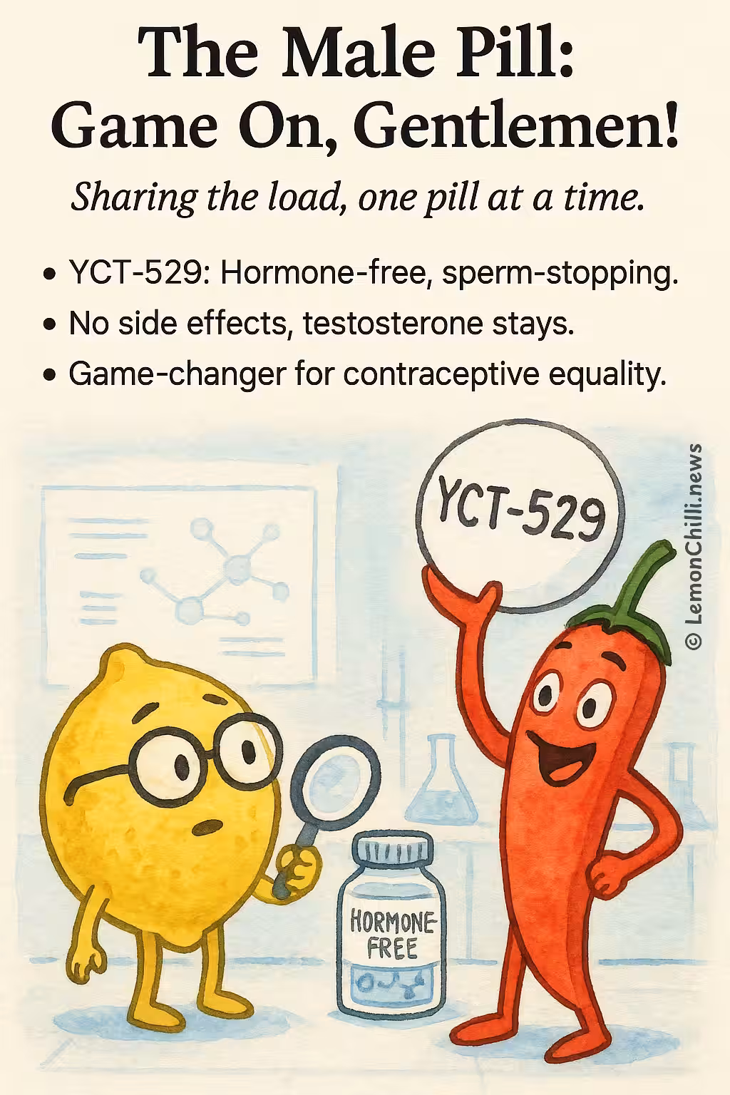 The Male Pill: Game On, Gentlemen!