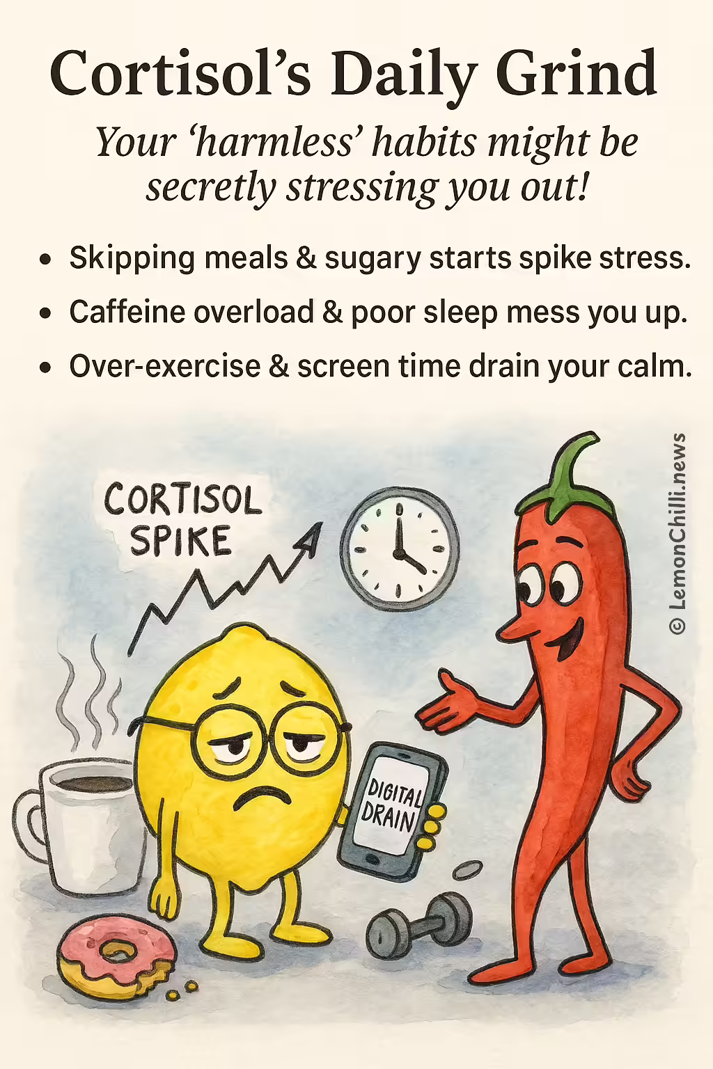 Cortisol's Daily Grind