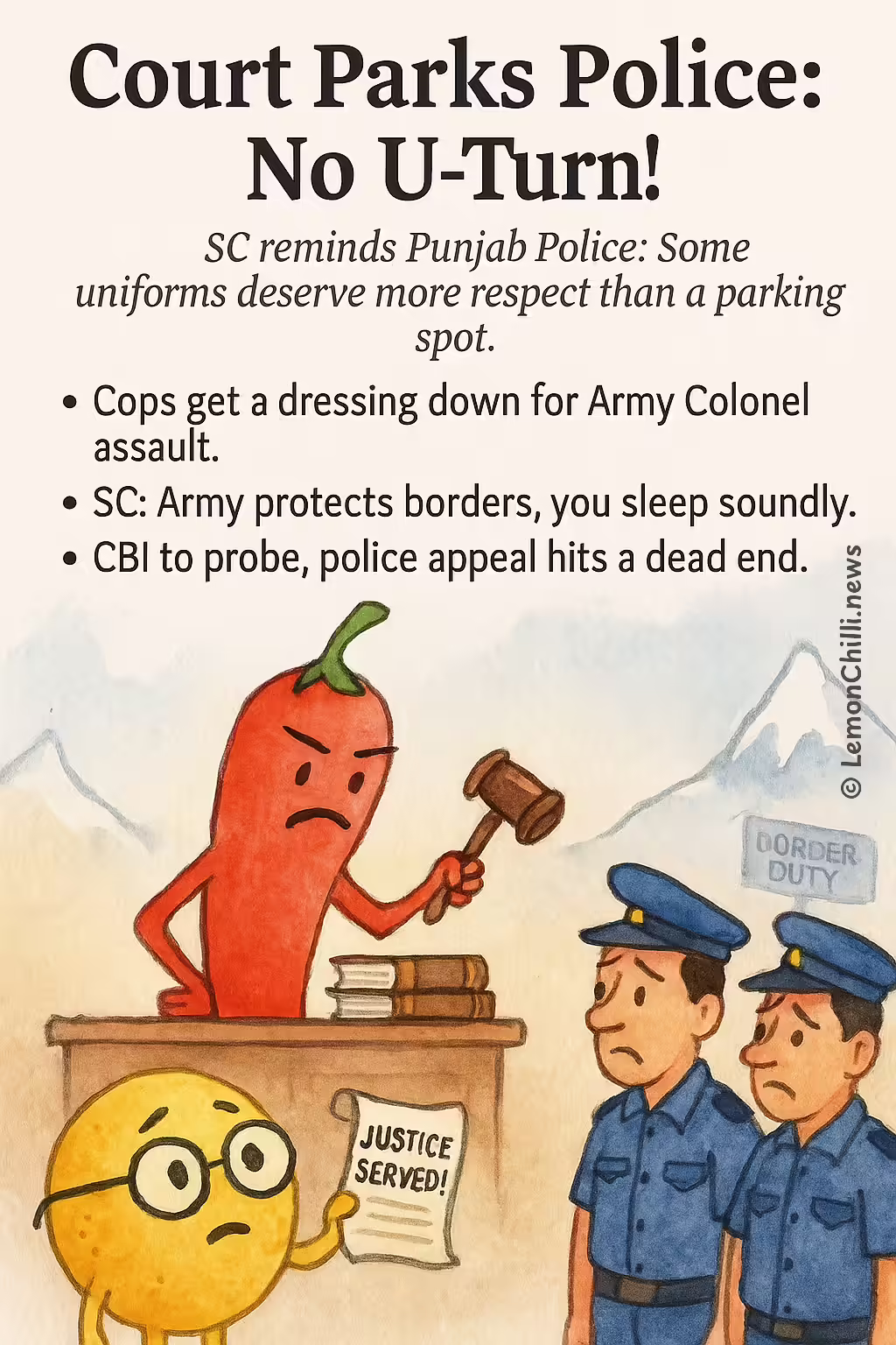Court Parks Police: No U-Turn!