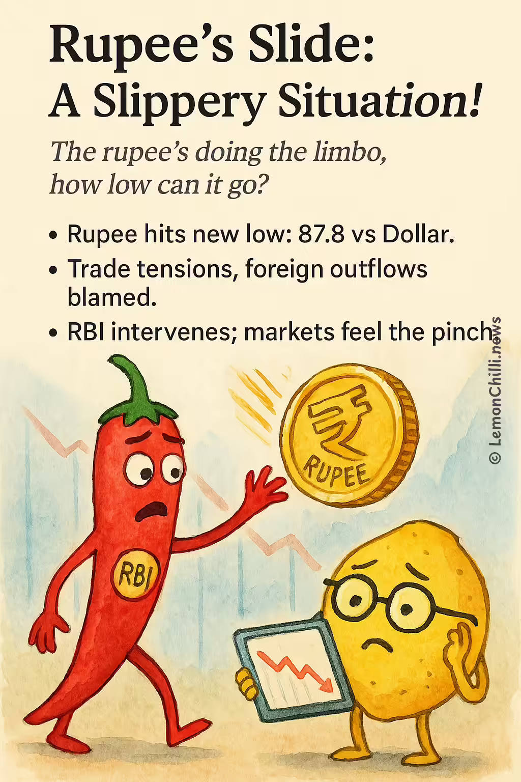 Rupee's Slide: A Slippery Situation!