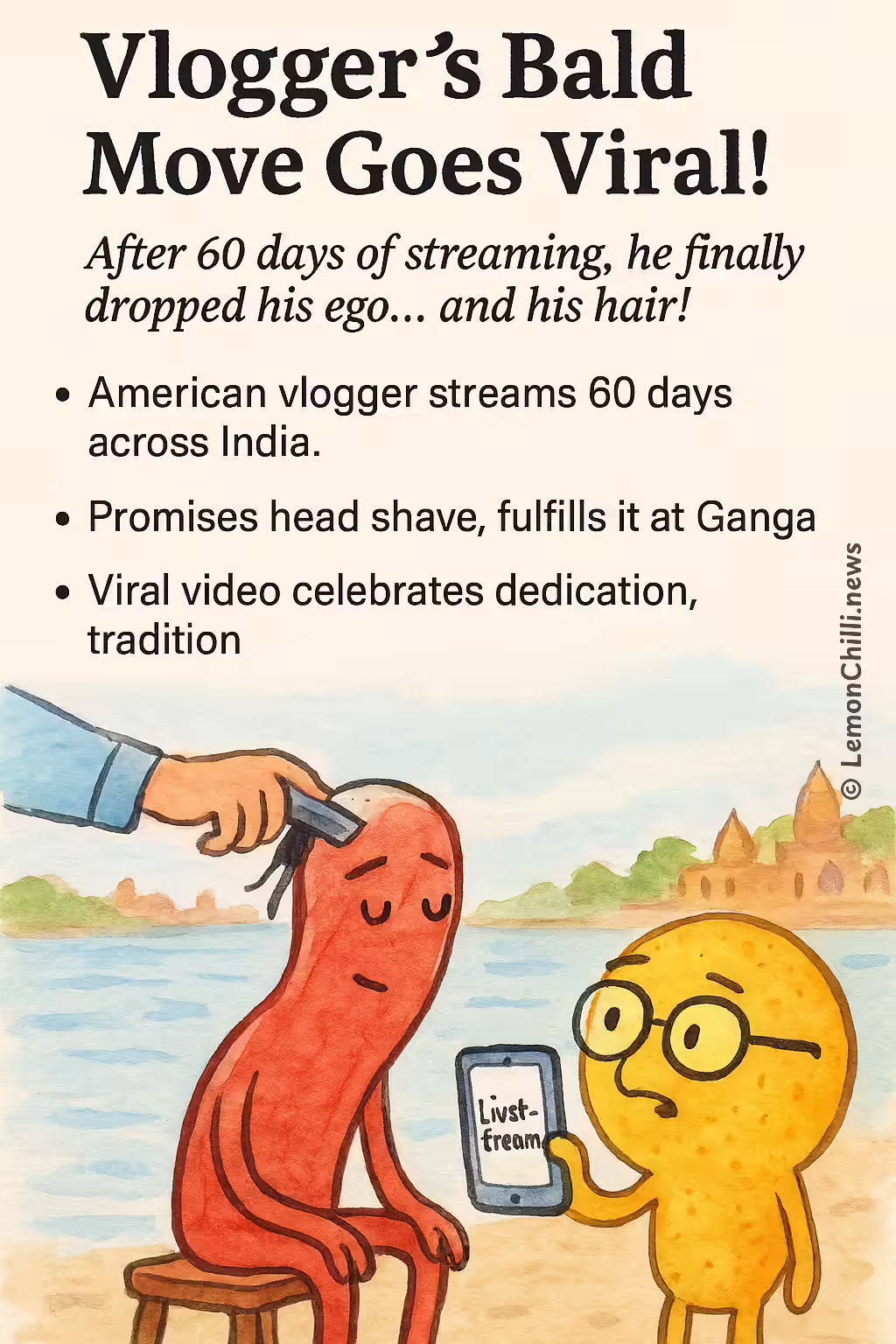 Vlogger's Bald Move Goes Viral!