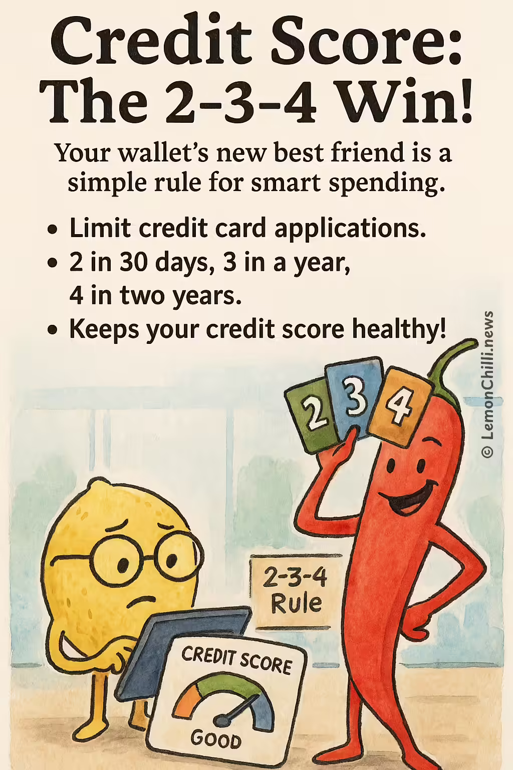 Credit Score: The 2-3-4 Win!