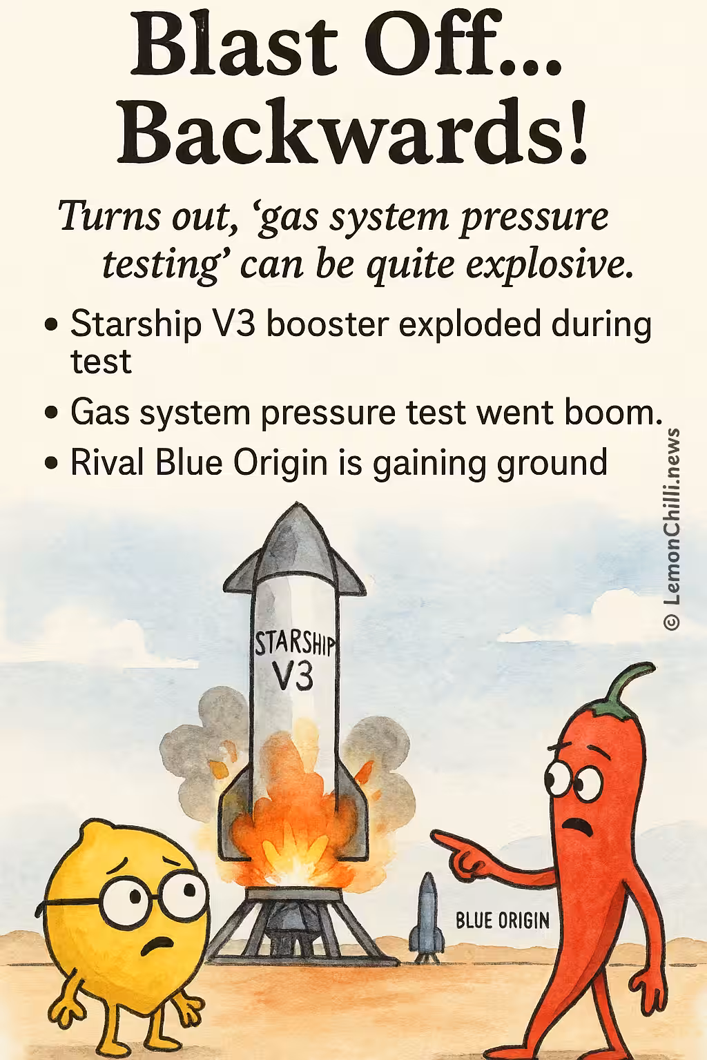 Blast Off... Backwards!