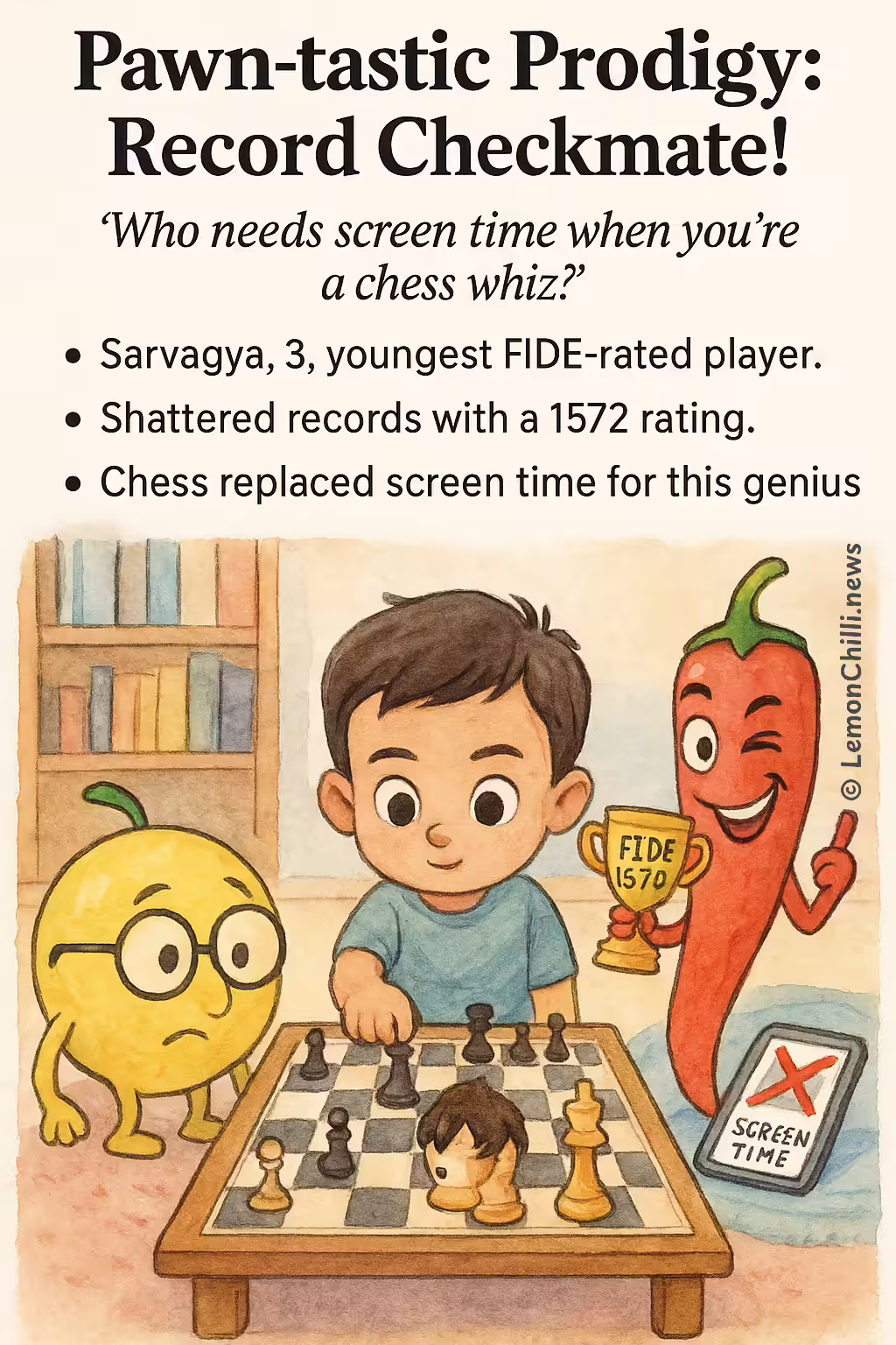 Pawn-tastic Prodigy: Record Checkmate!