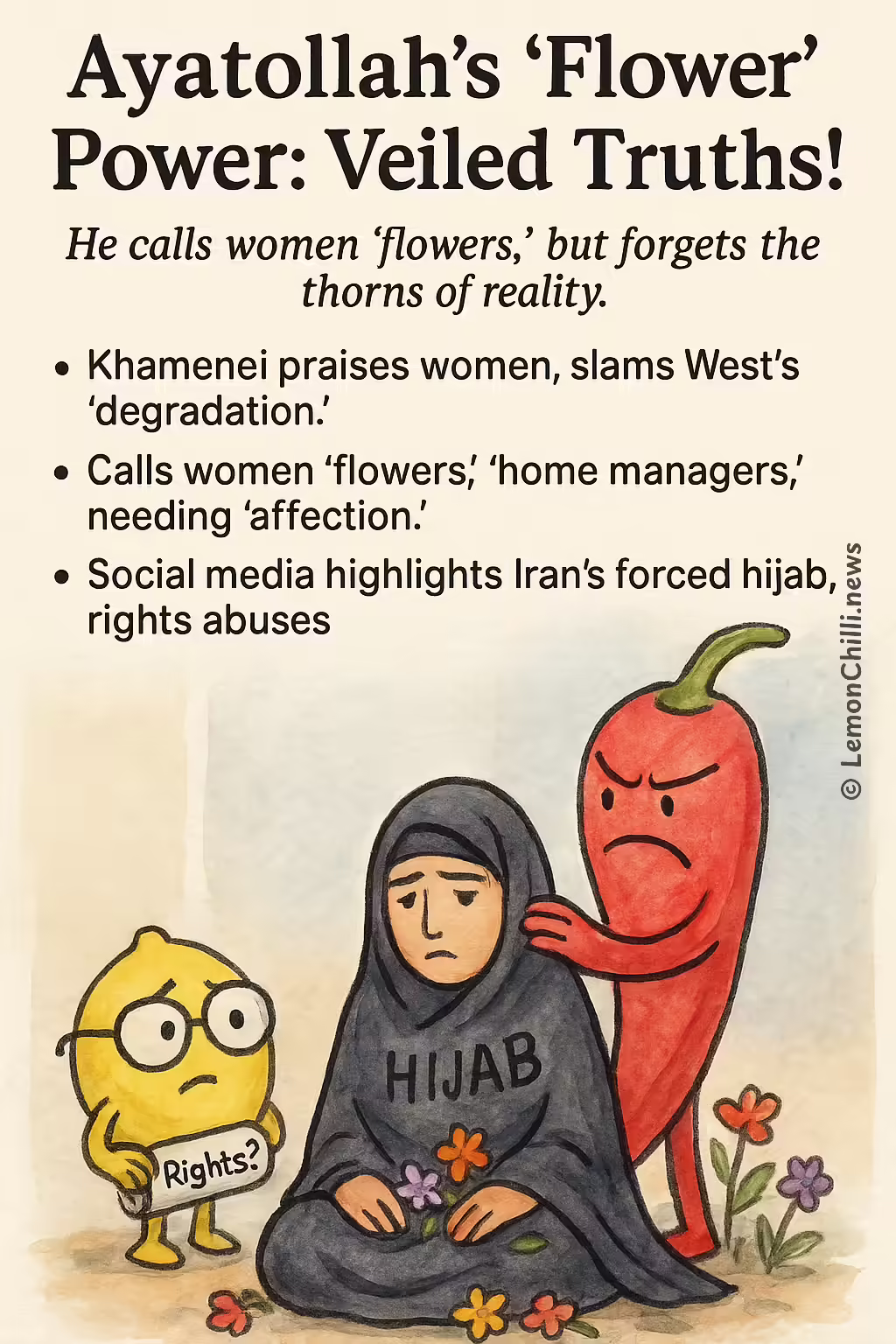 Ayatollah's 'Flower' Power: Veiled Truths!