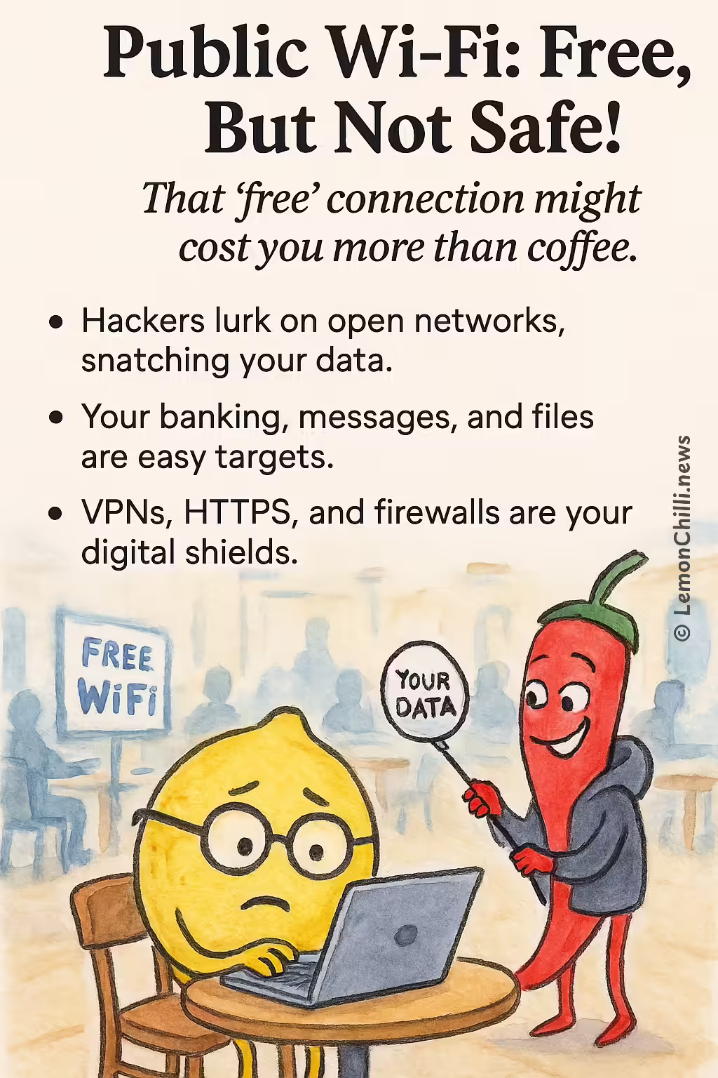 Public Wi-Fi: Free, But Not Safe!