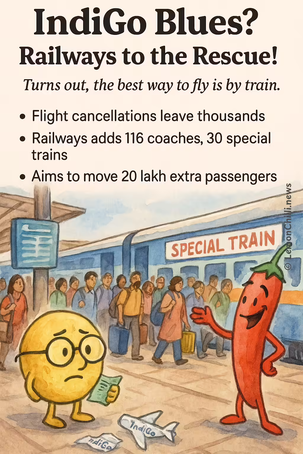 IndiGo Blues? Railways to the Rescue!