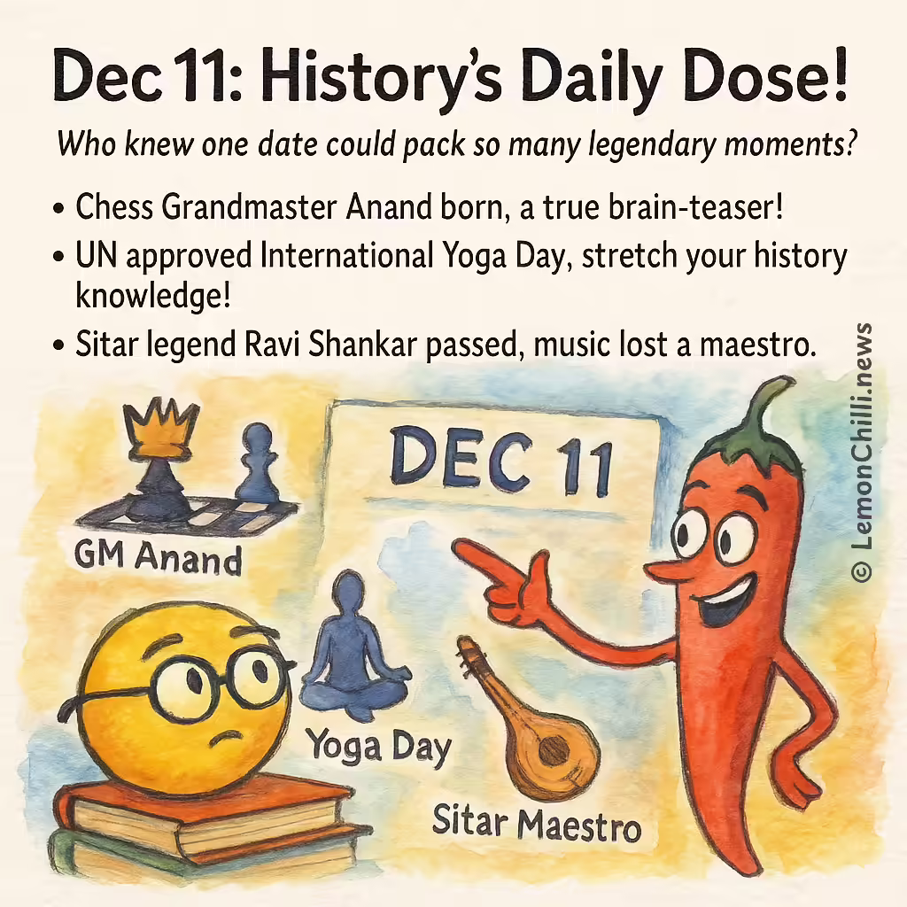 Dec 11: History's Daily Dose!