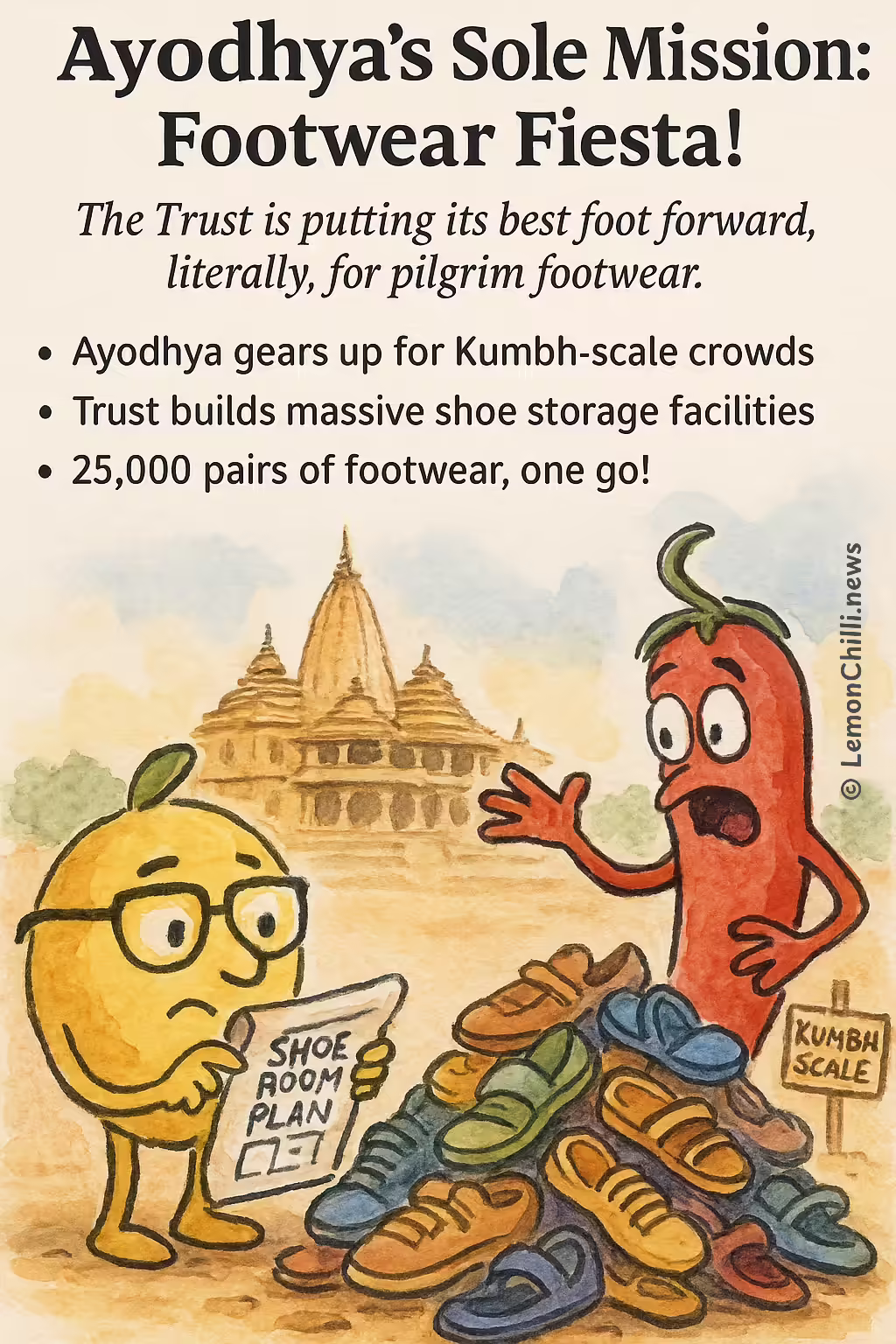 Ayodhya's Sole Mission: Footwear Fiesta!