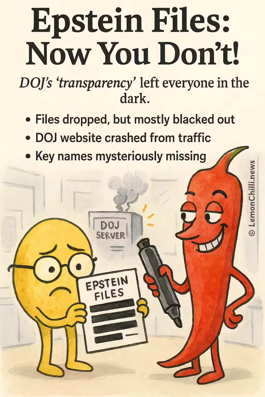 Epstein Files: Now You Don't!