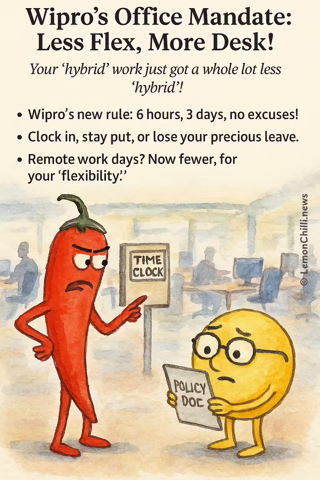 Wipro's Office Mandate: Less Flex, More Desk!