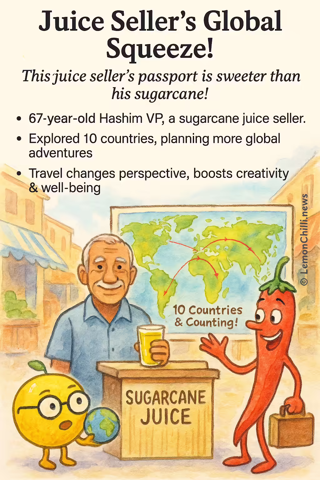 Juice Seller's Global Squeeze!