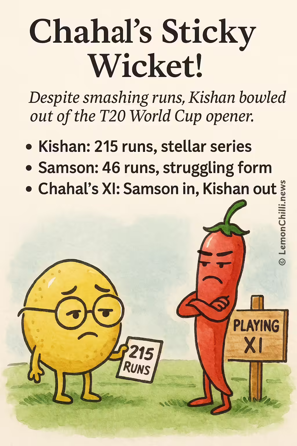 Chahal's Sticky Wicket!