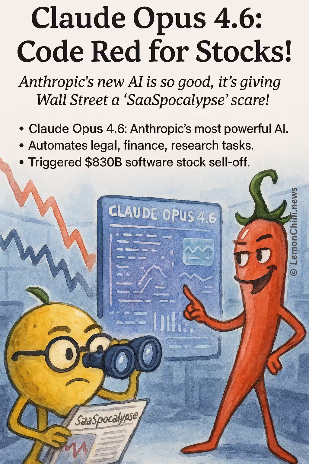 Claude Opus 4.6: Code Red for Stocks!
