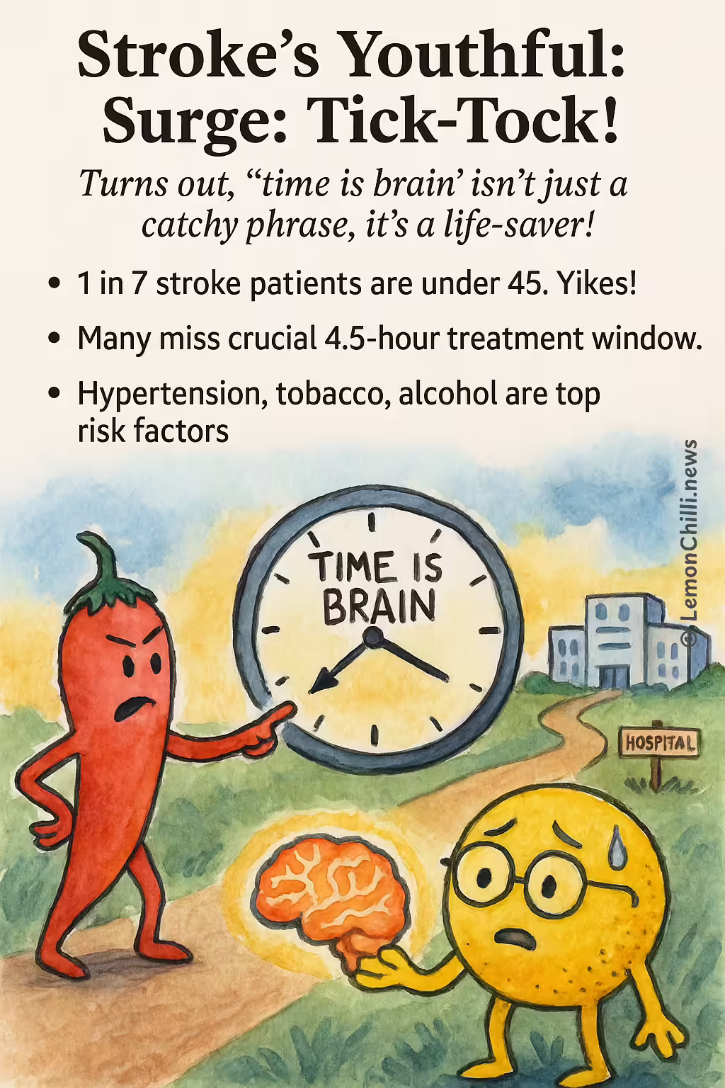 Stroke's Youthful Surge: Tick-Tock!