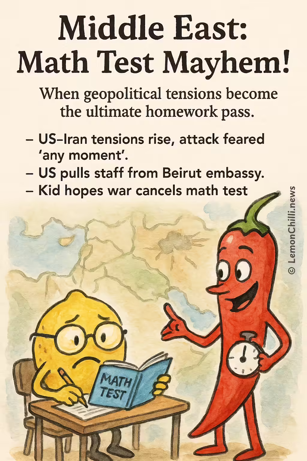 Middle East: Math Test Mayhem!