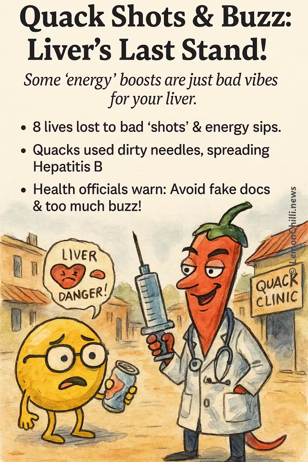 Quack Shots & Buzz: Liver's Last Stand!