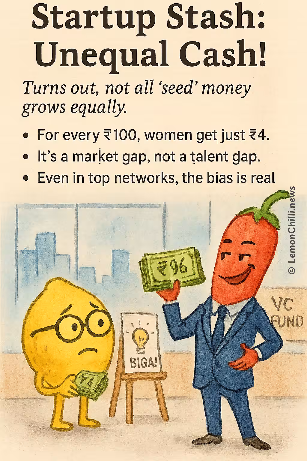 Startup Stash: Unequal Cash!