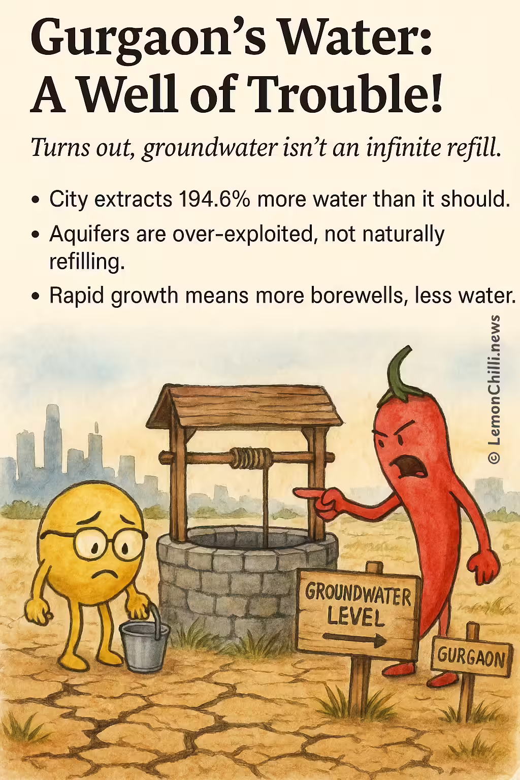 Gurgaon's Water: A Well of Trouble!