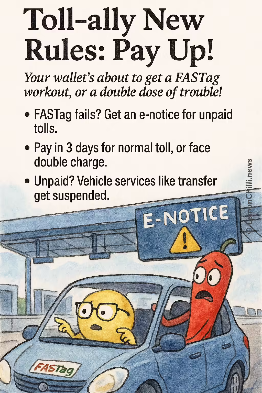 Toll-ally New Rules: Pay Up!