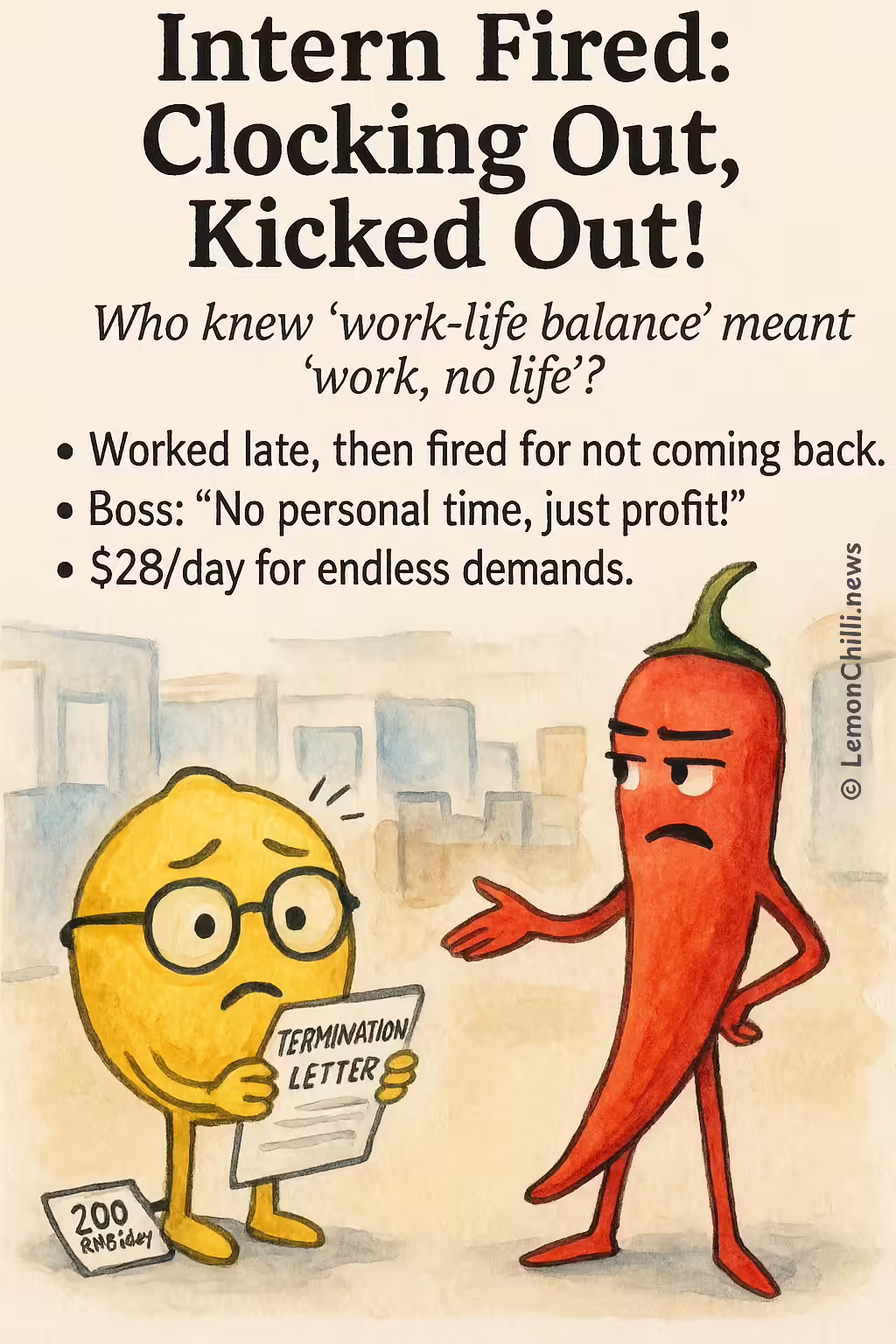 Intern Fired: Clocking Out, Kicked Out!