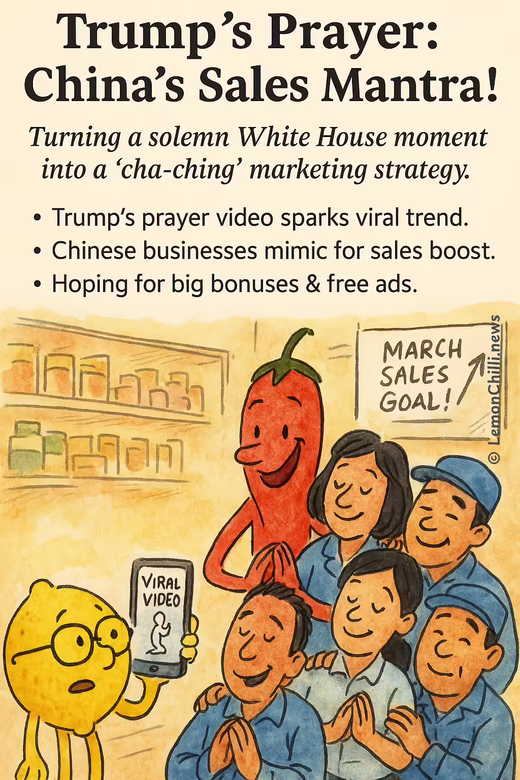 Trump's Prayer: China's Sales Mantra!