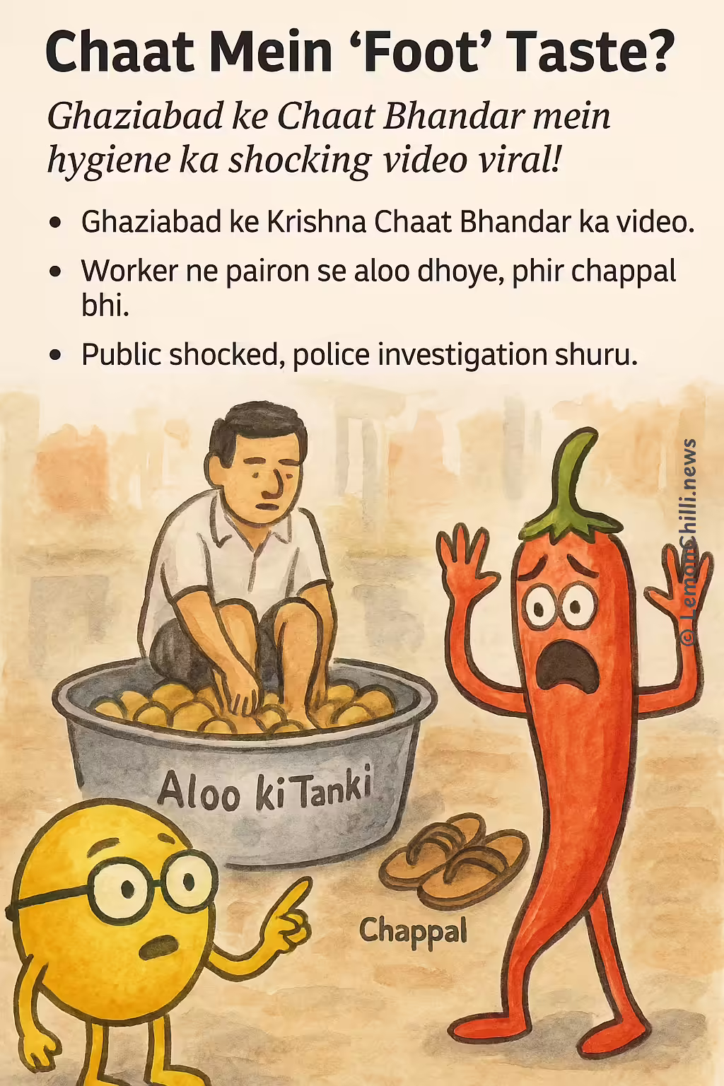 Chaat Mein 'Foot' Taste?