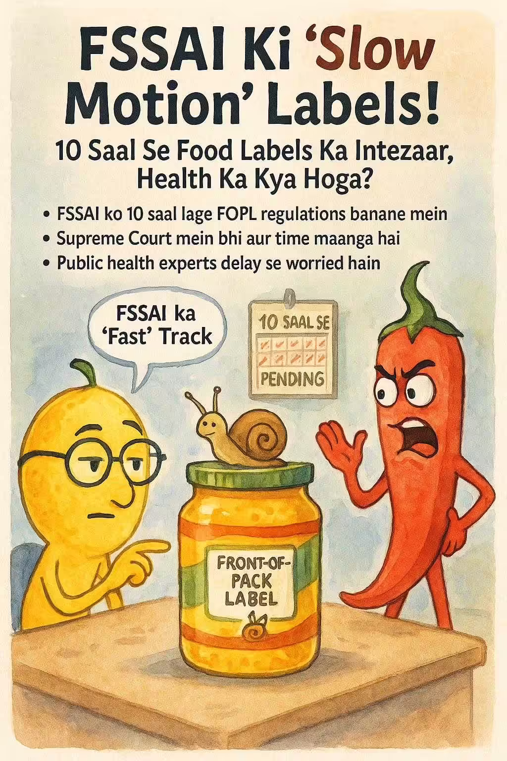 FSSAI Ki 'Slow Motion' Labels!