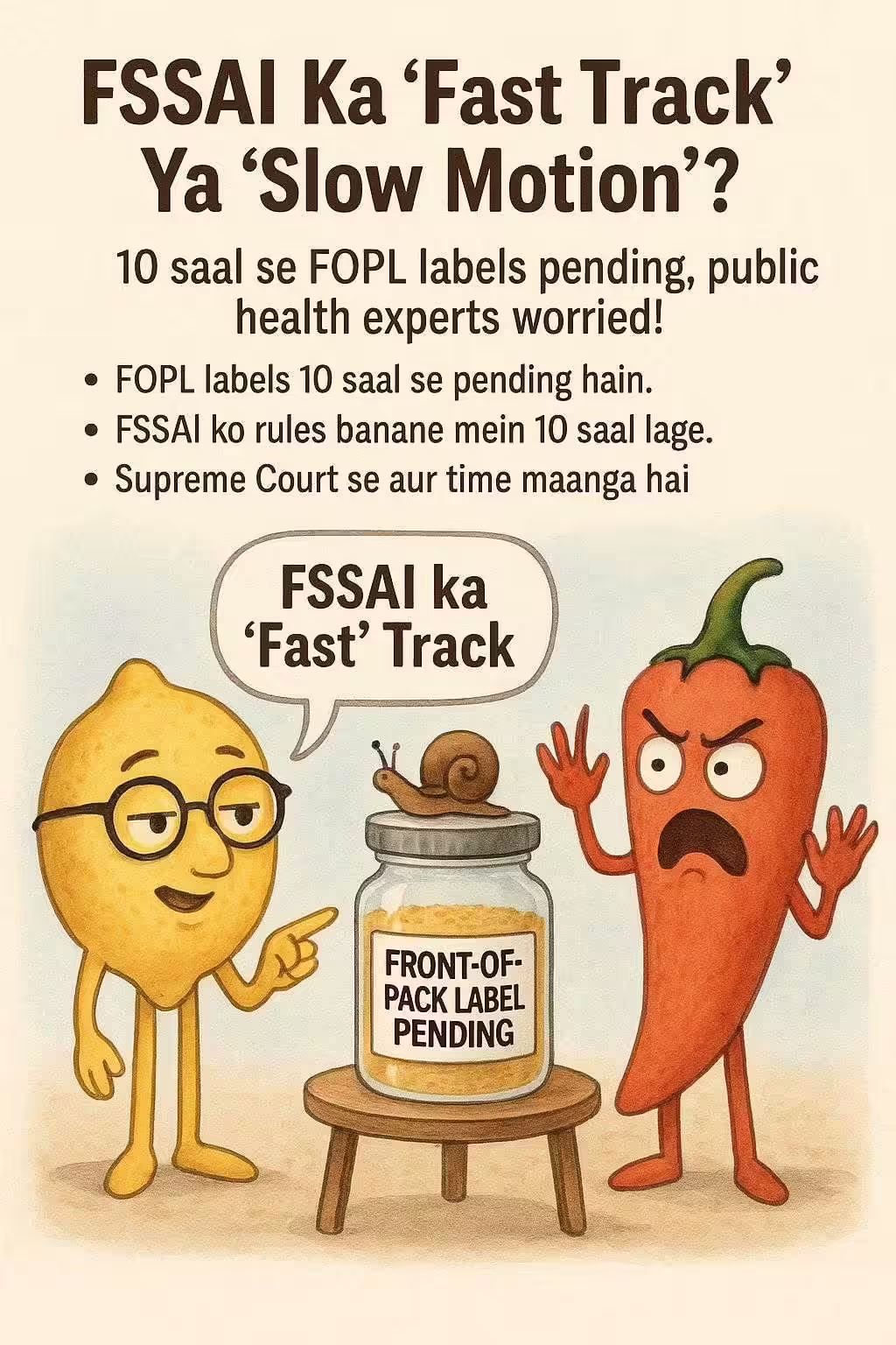 FSSAI Ka 'Fast Track' Ya 'Slow Motion'?