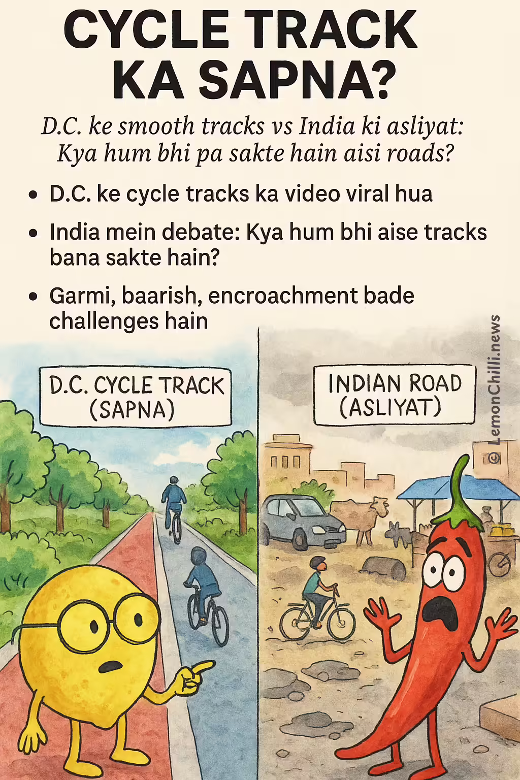 Cycle Track Ka Sapna?