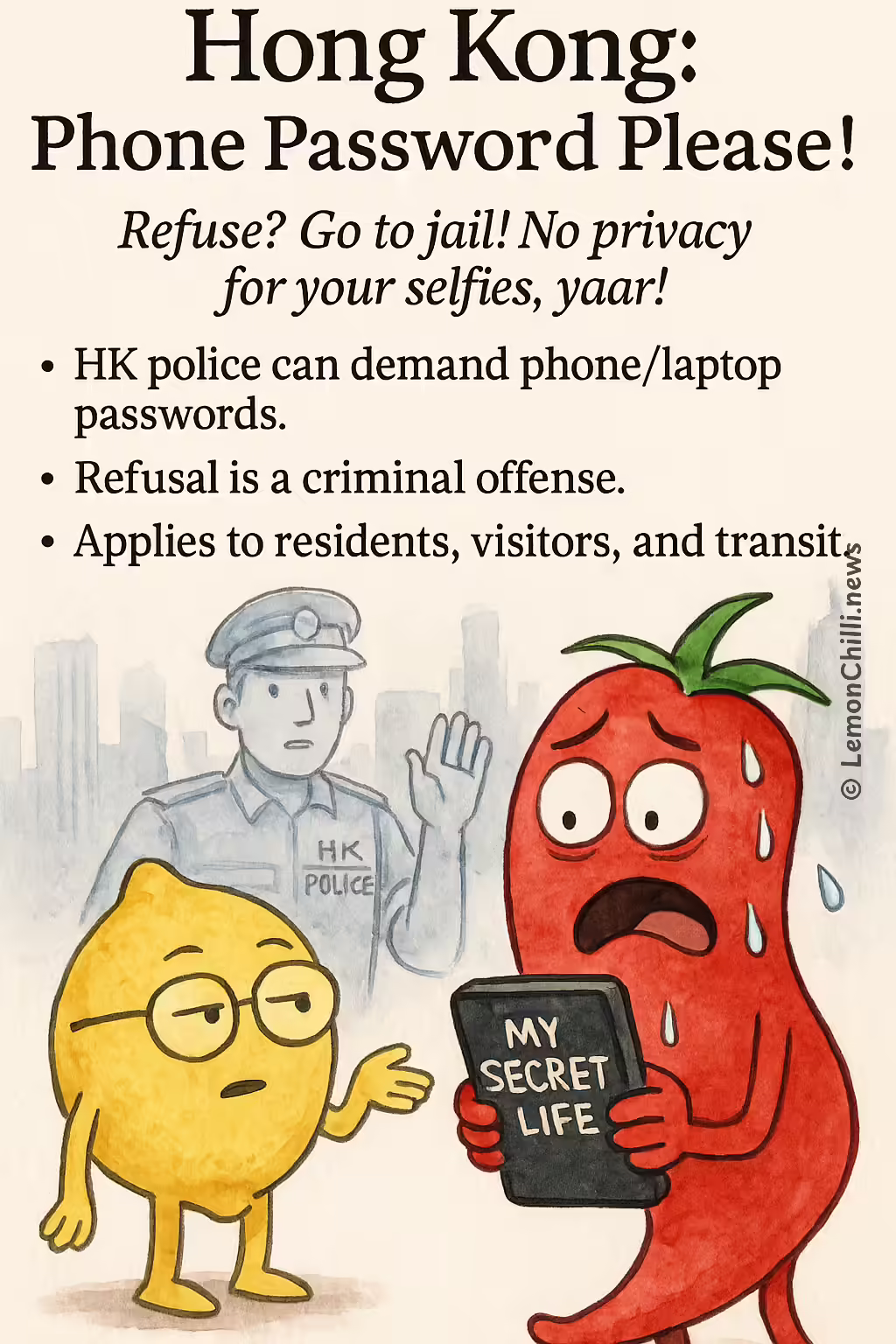 Hong Kong: Phone Password Please!