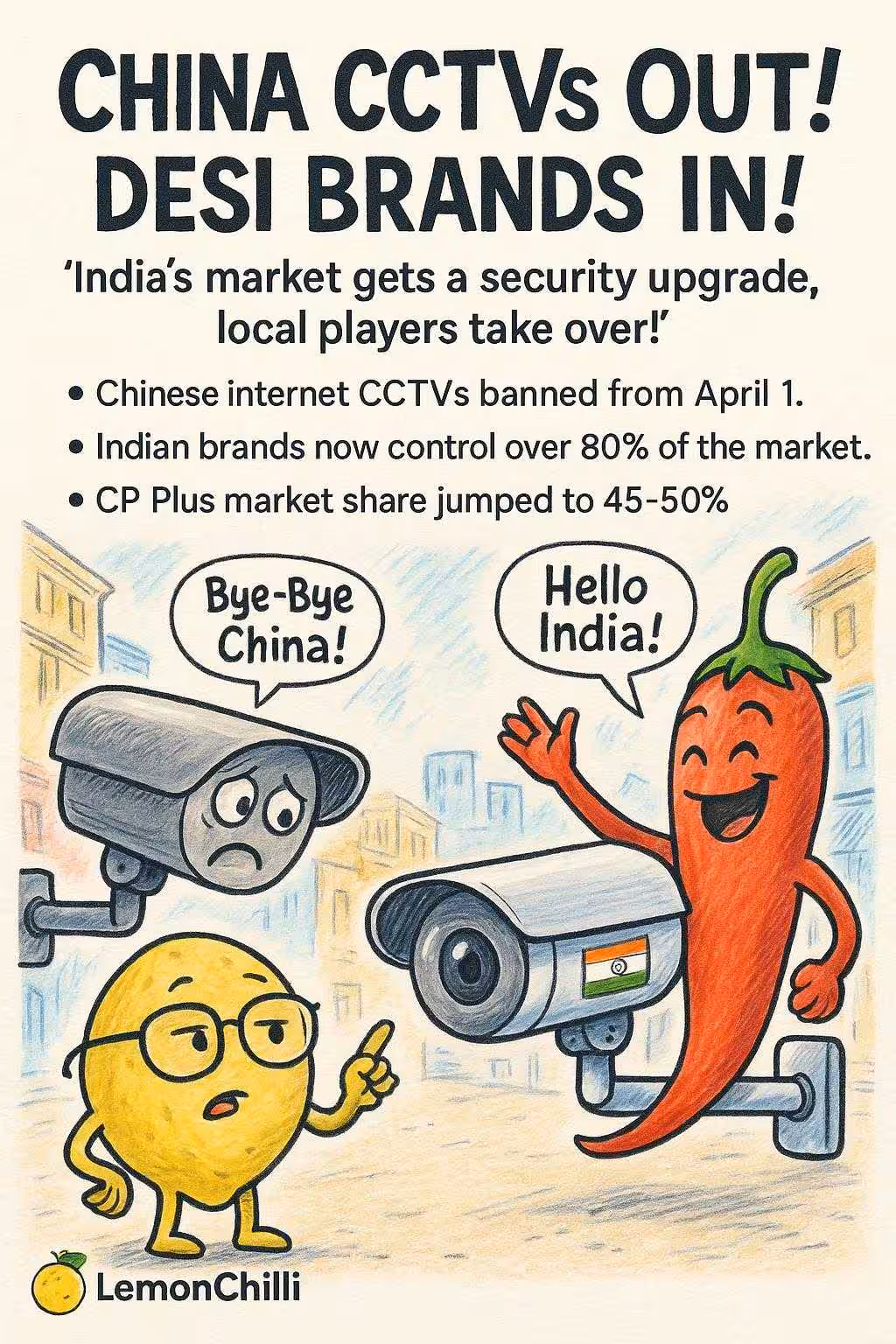 China CCTVs Out! Desi Brands In!