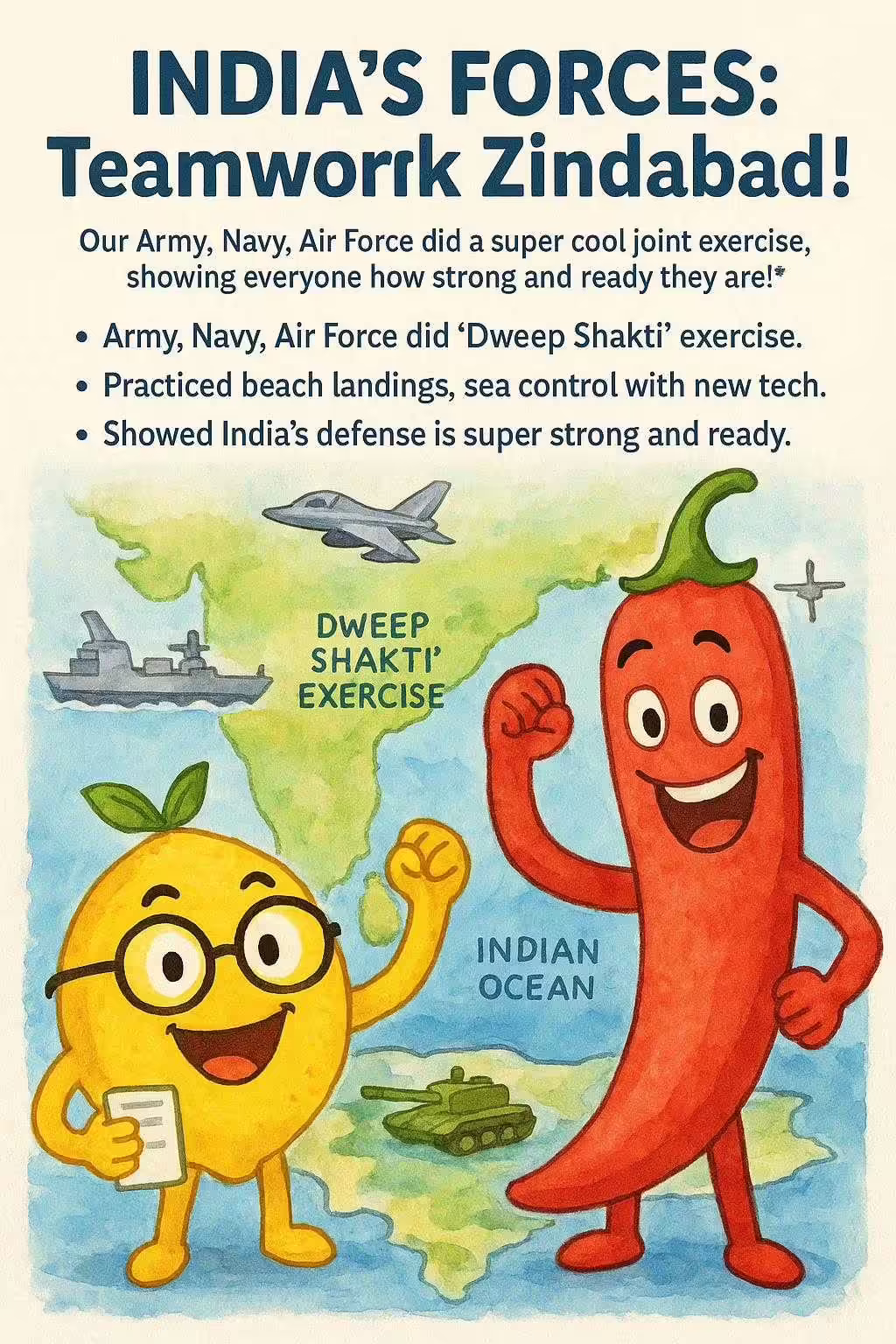 India's Forces: Teamwork Zindabad!