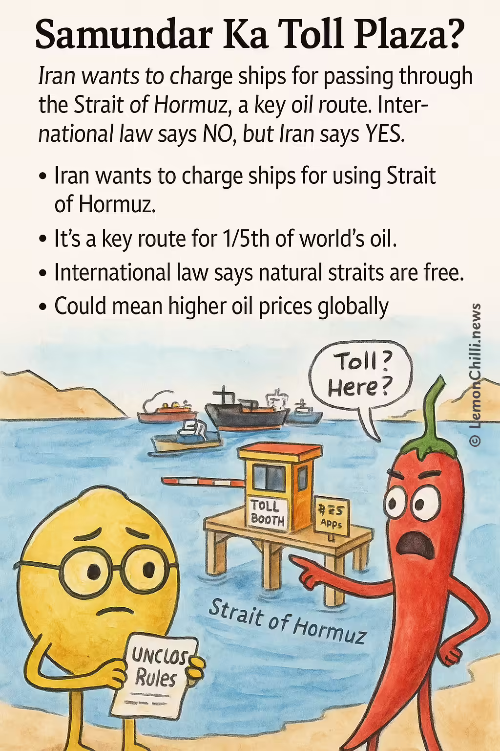 Samundar Ka Toll Plaza?