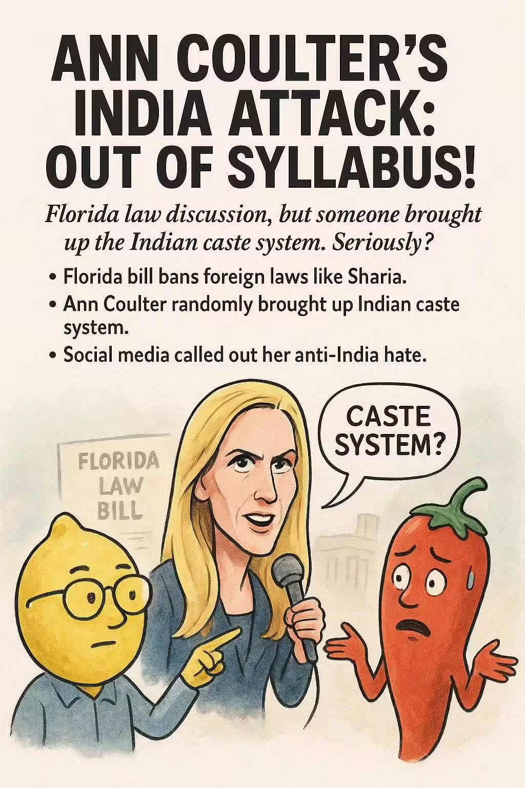 Ann Coulter's India Attack: Out of Syllabus!