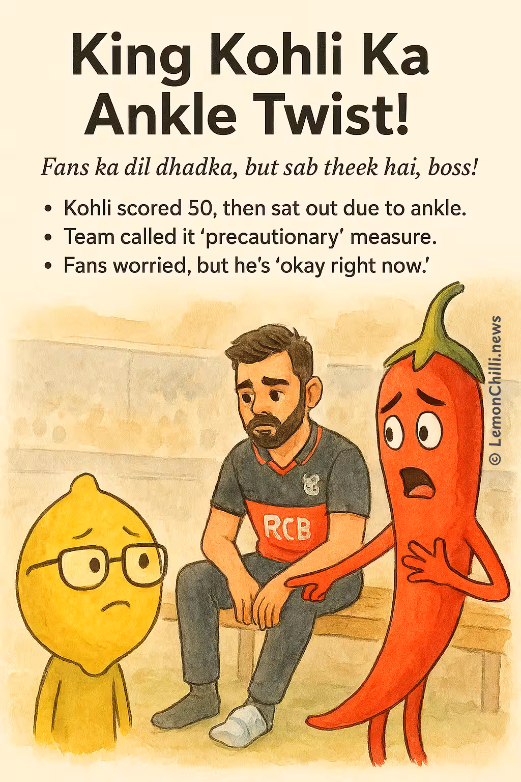 King Kohli Ka Ankle Twist!