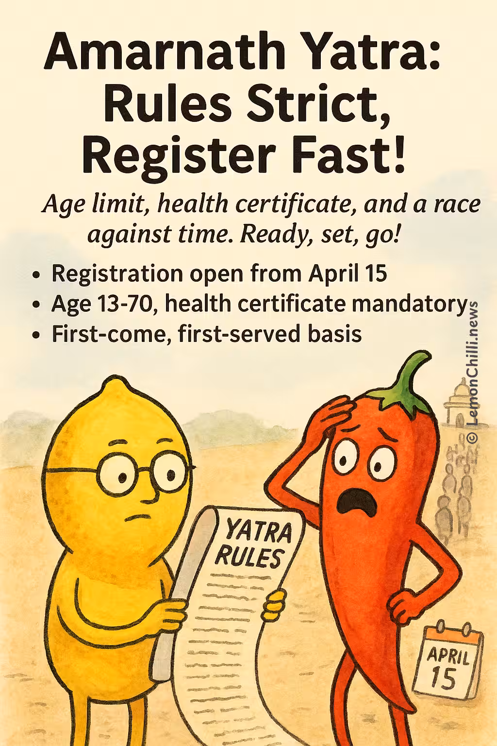 Amarnath Yatra: Rules Strict, Register Fast!