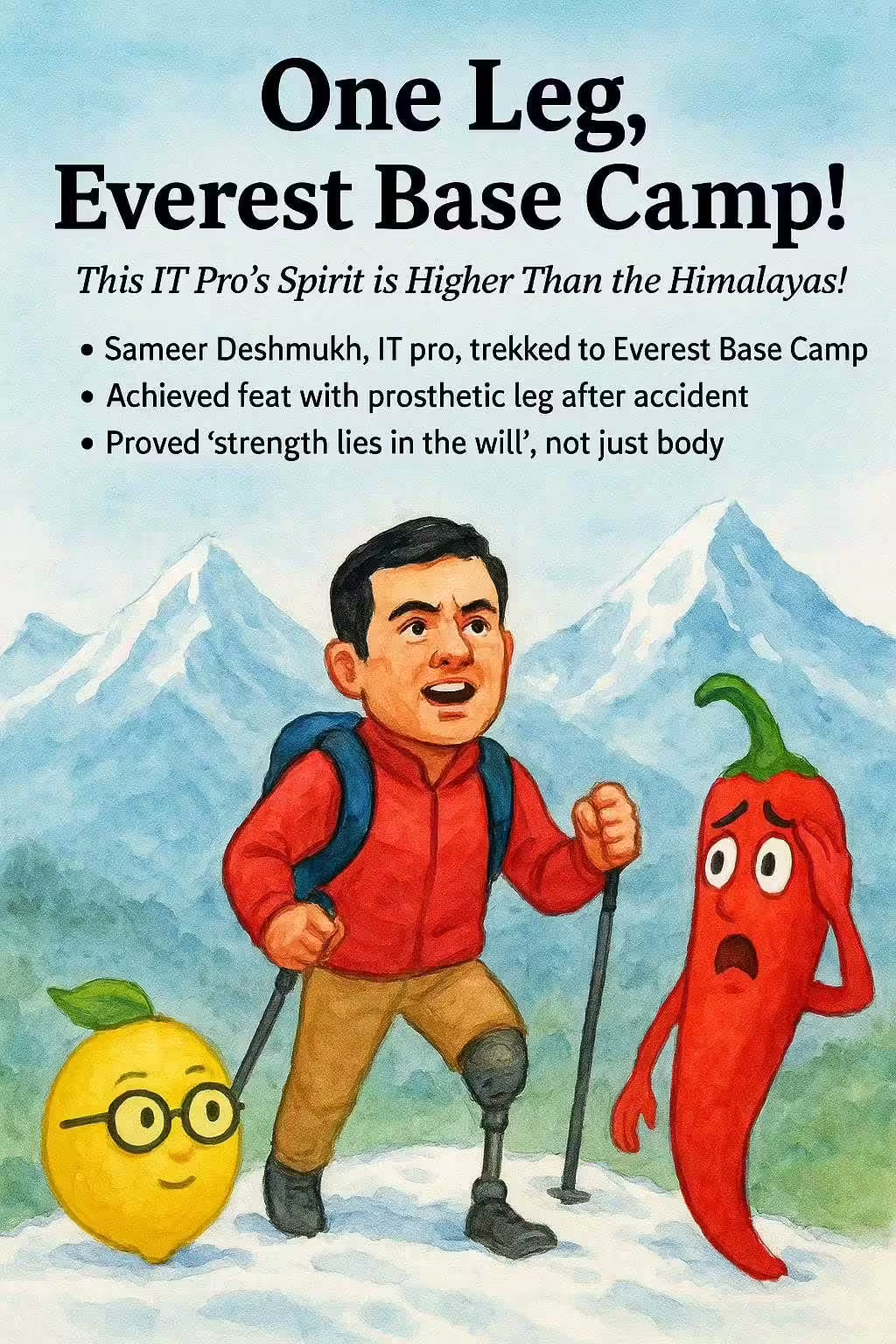 One Leg, Everest Base Camp!