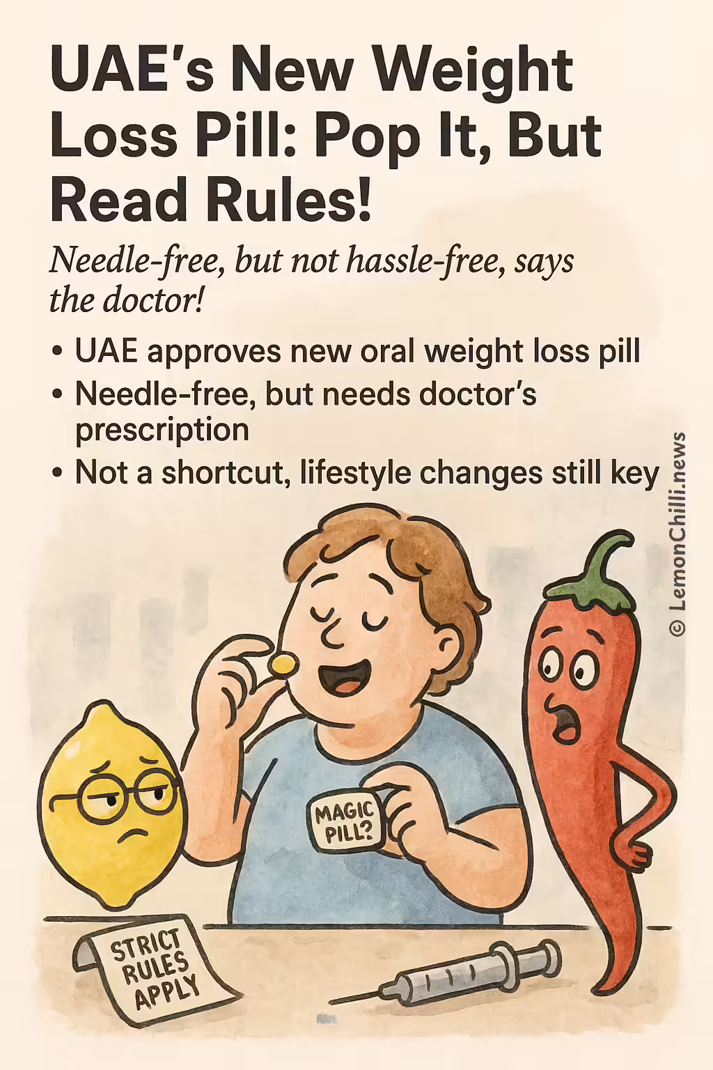 UAE's New Weight Loss Pill: Pop It, But Read Rules!