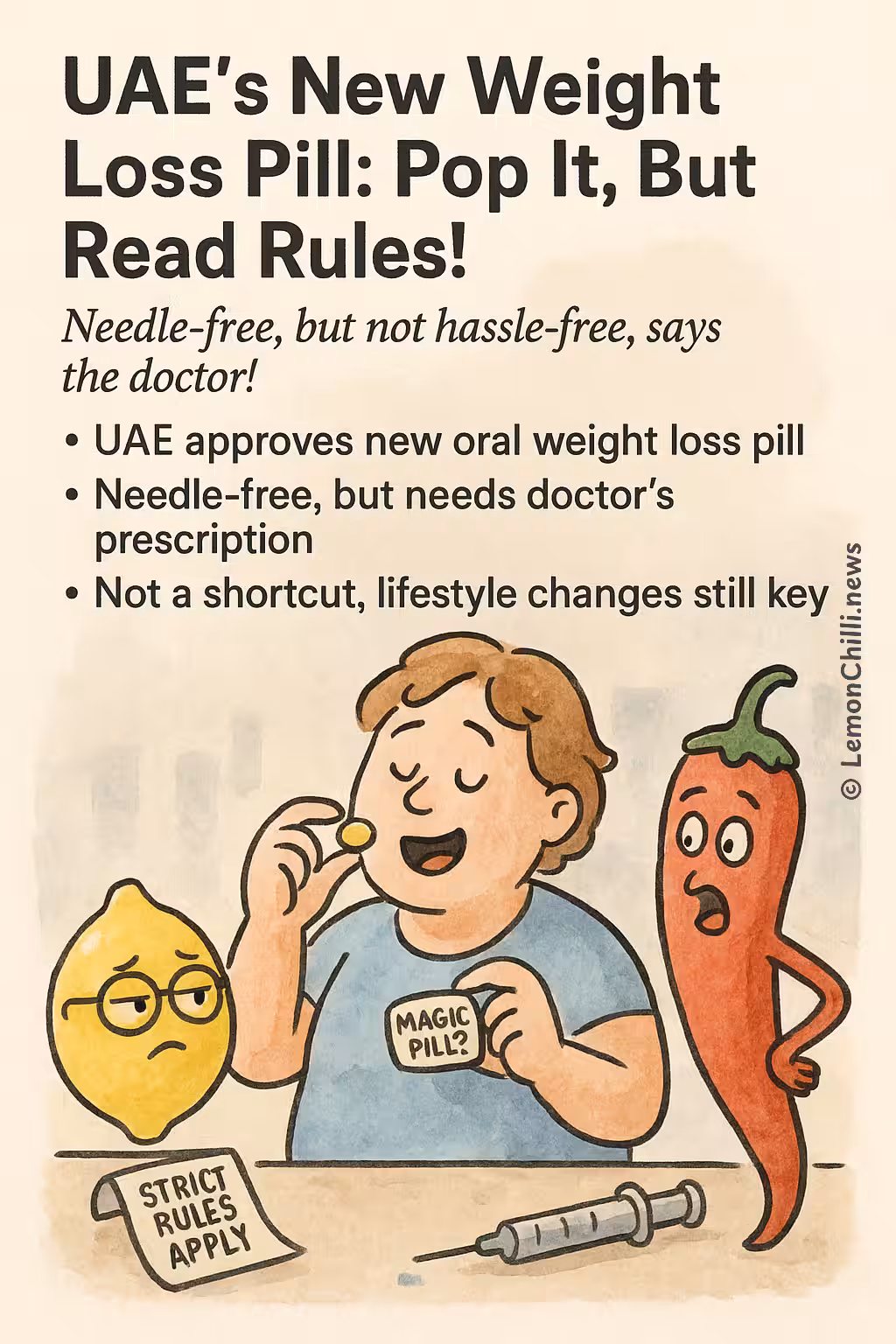 UAE's New Weight Loss Pill: Pop It, But Read Rules!