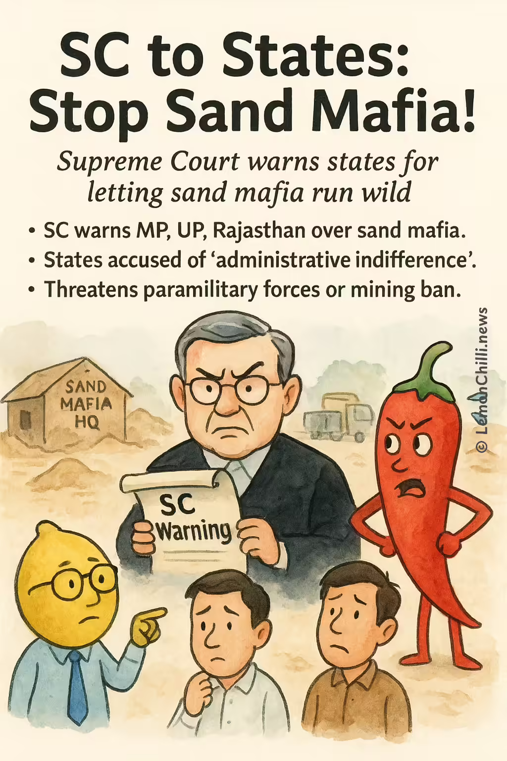 SC to States: Stop Sand Mafia!