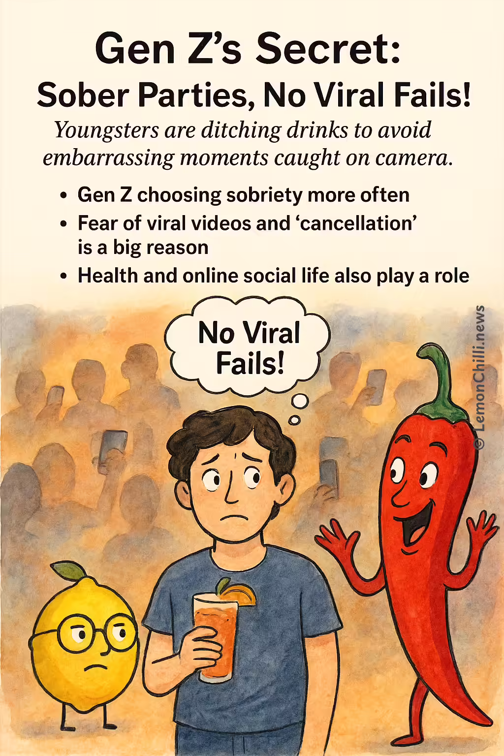 Gen Z's Secret: Sober Parties, No Viral Fails!