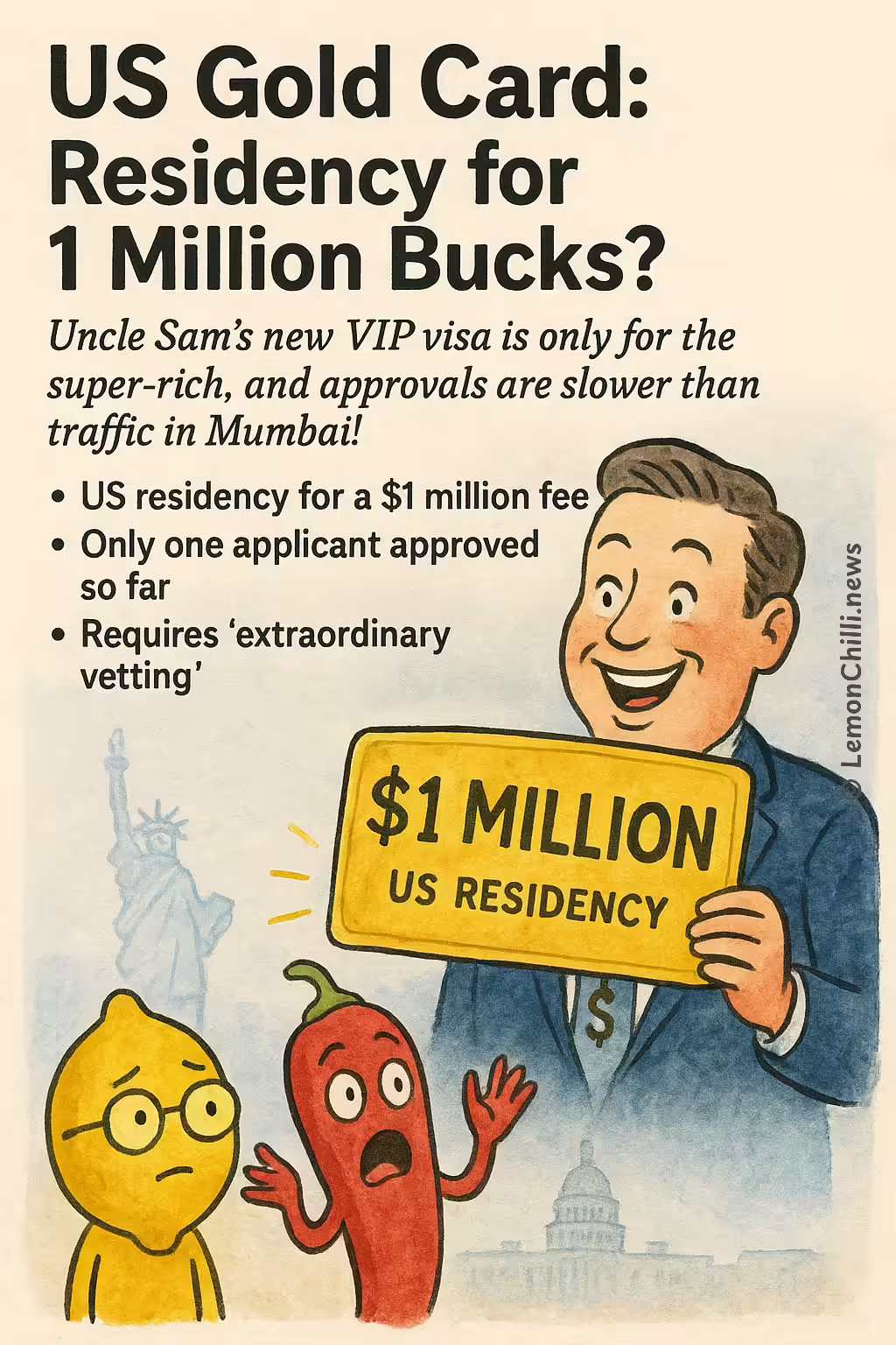 US Gold Card: Residency for 1 Million Bucks?