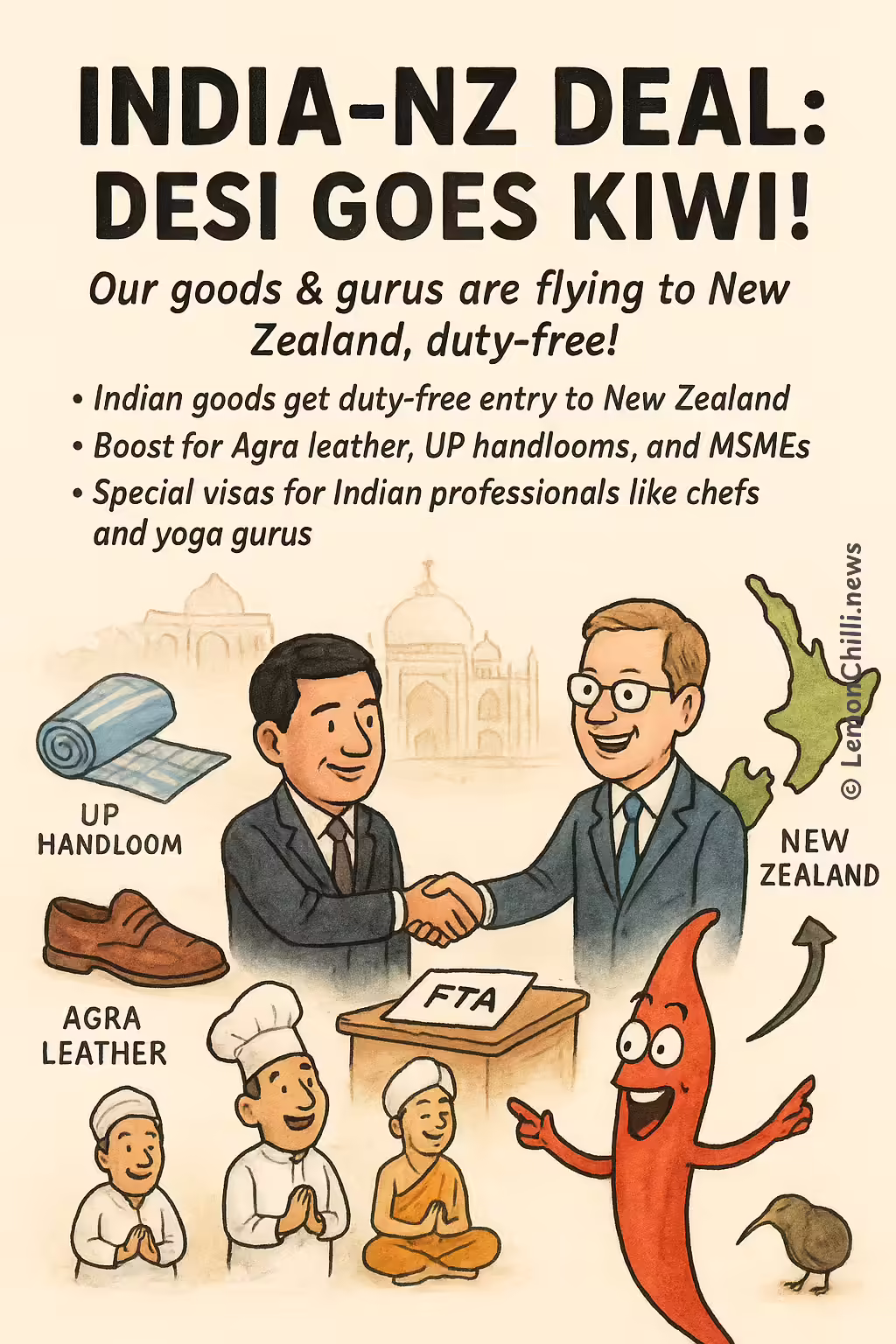 India-NZ Deal: Desi Goes Kiwi!