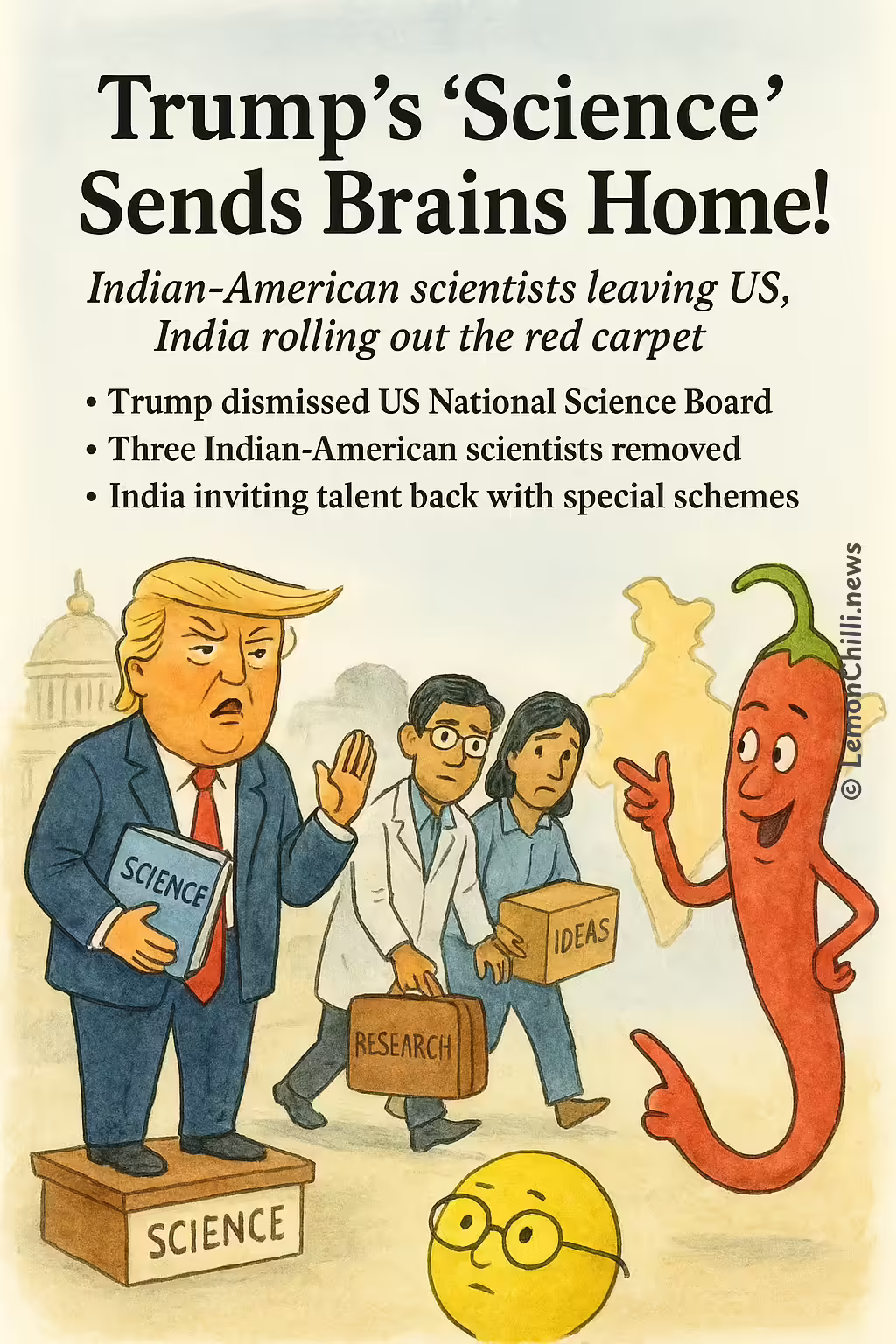Trump's 'Science' Sends Brains Home!