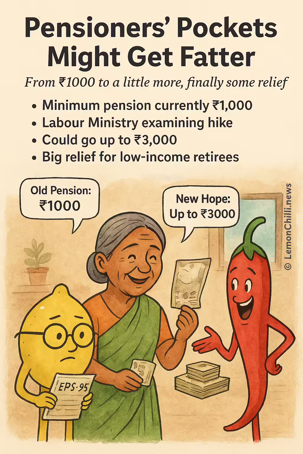 Pensioners' Pockets Might Get Fatter
