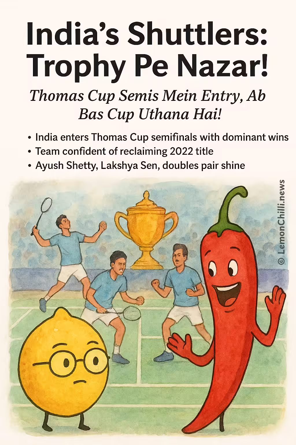 India's Shuttlers: Trophy Pe Nazar!